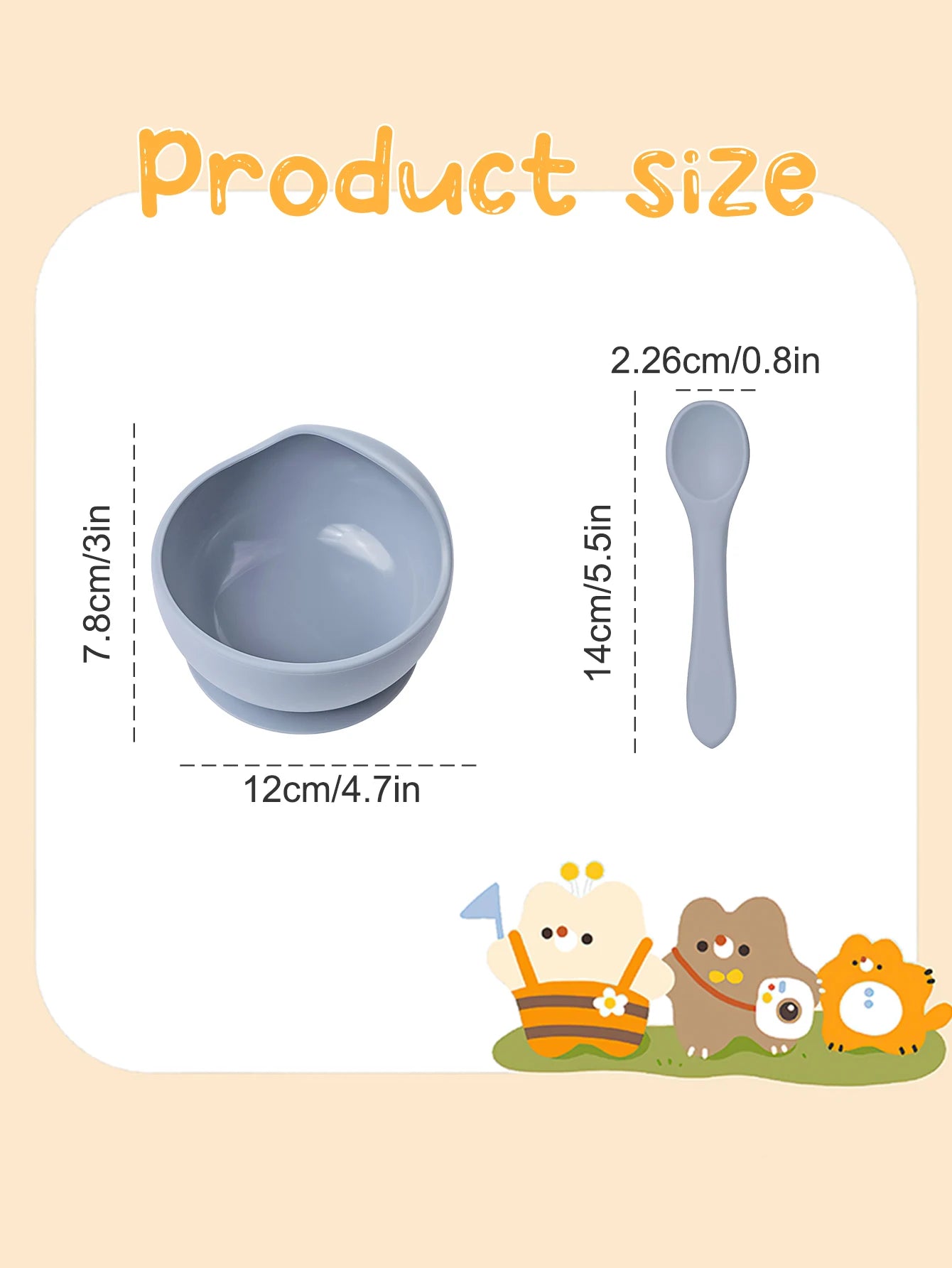 Super Stuck Bowl and Spoon Duo