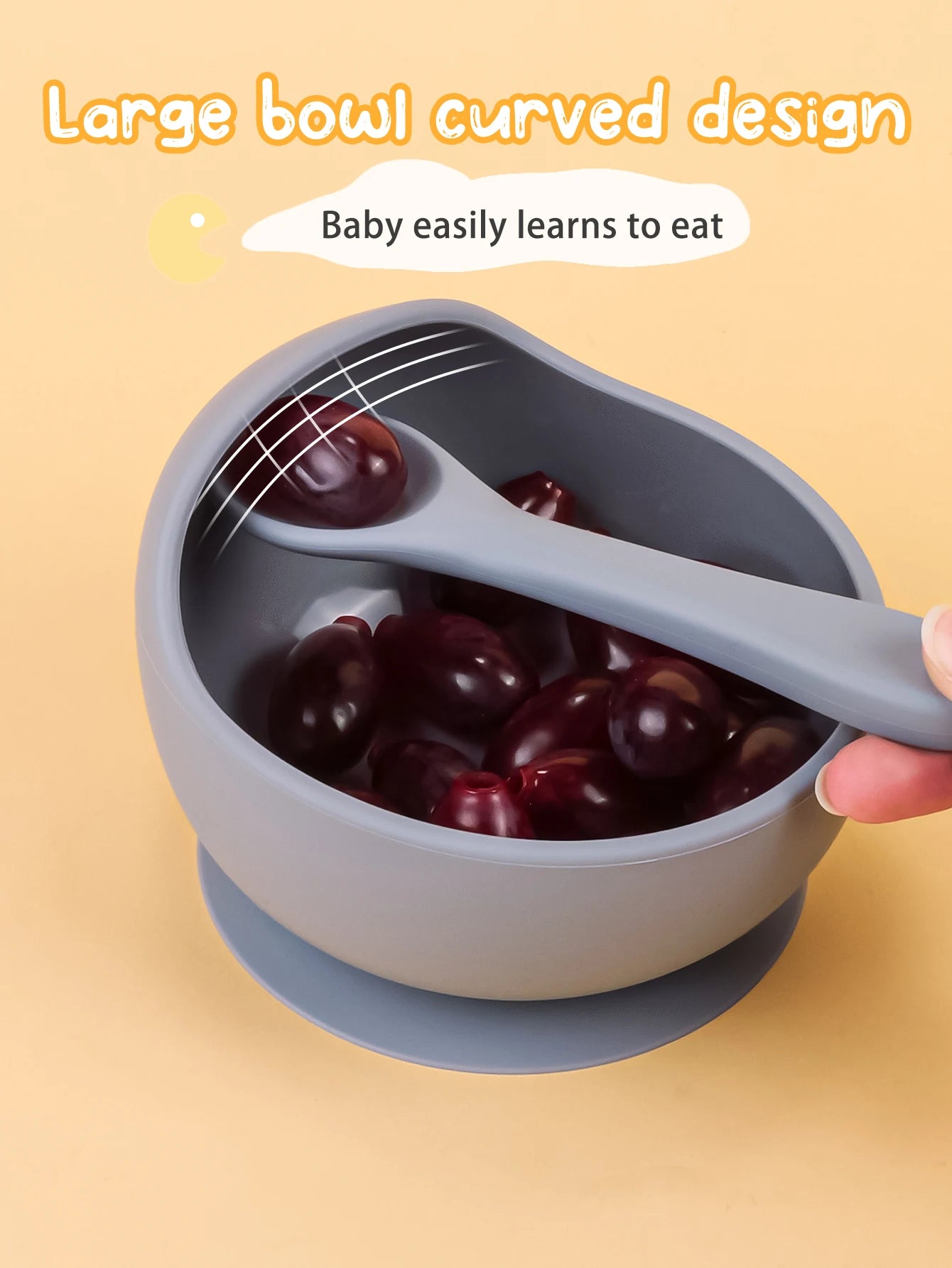 Super Stuck Bowl and Spoon Duo