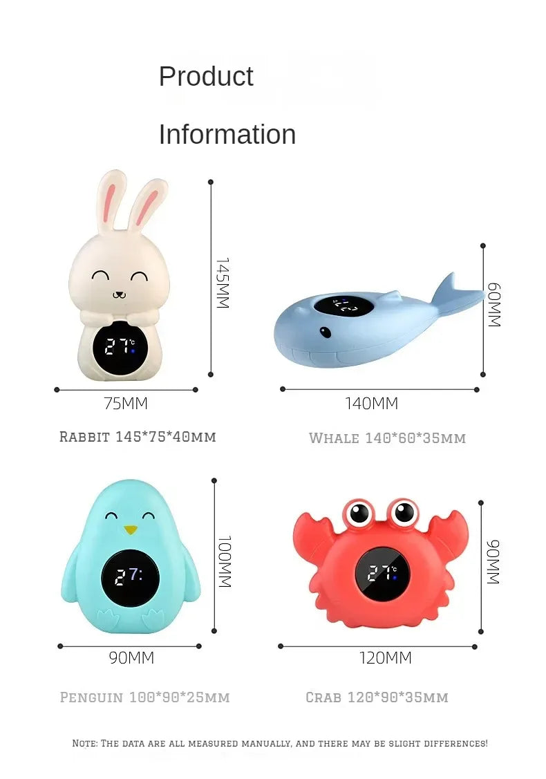 Baby Bath Temperature Meter Floating Digital Water Baby Bath Temperature Meter LED Display Temperature Tester Safety Cartoon