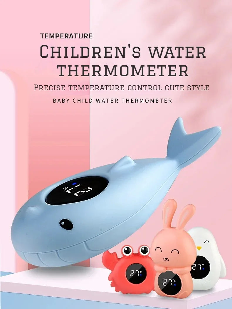 Baby Bath Temperature Meter Floating Digital Water Baby Bath Temperature Meter LED Display Temperature Tester Safety Cartoon