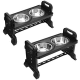 Adjustable Height Foldable Pet Feeding Dish