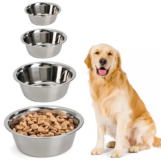 Large Capacity Pet Metal Feeding Bowl