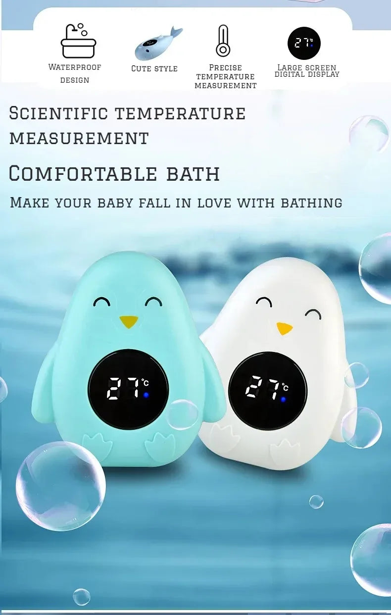 Baby Bath Temperature Meter Floating Digital Water Baby Bath Temperature Meter LED Display Temperature Tester Safety Cartoon