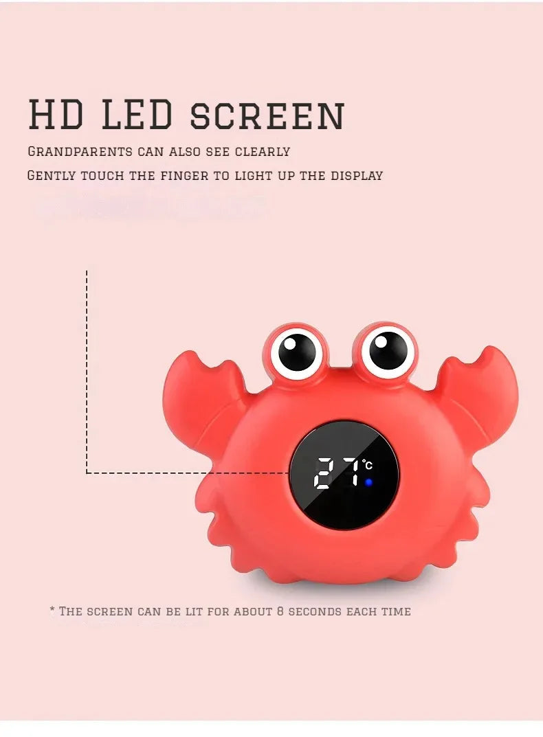Baby Bath Temperature Meter Floating Digital Water Baby Bath Temperature Meter LED Display Temperature Tester Safety Cartoon