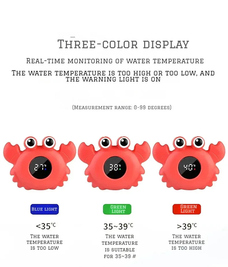 Baby Bath Temperature Meter Floating Digital Water Baby Bath Temperature Meter LED Display Temperature Tester Safety Cartoon